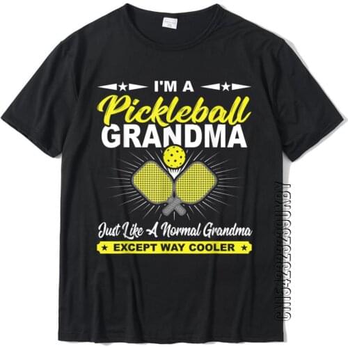 Funny Pickleball Grandma Pickleball Player Gift T-Shirt T-Shirt Plain Custom Tops Tees Cotton T Shirt For Men Cool