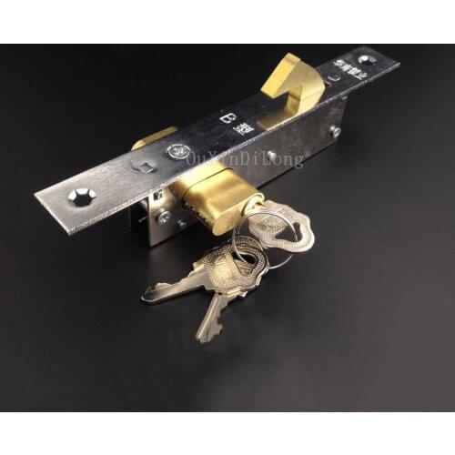 1PCS Iron Gate/Sliding Door Hook Lock, Copper Hook, for Plastic Steel Door,Copper Lock Cylinder, More Strong GF109