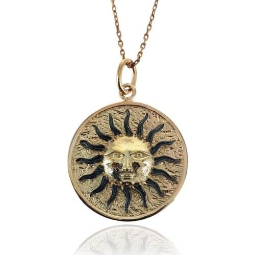 Antique Figured 925 K Silver Vintage Sunglasses Womens Necklace