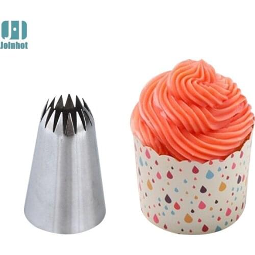 1pc #6B Icing Piping Nozzles Pastry Tips Fondant Cake Decorating Tip Set Cream Cake Decoration Baking Tools Russian Nozzles