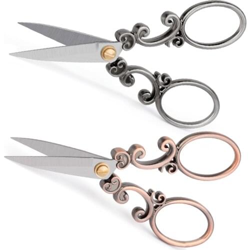KAOBUY 1PCS Embroidery Scissors Retro Scissor Stainless Steel High Quality Suitable for Professional Tailor Sewing and Quilting