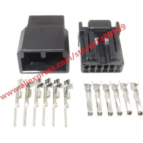10 Sets 6 Pin Female Male Automotive Connector Wire Harness Plugs 175507-2