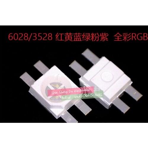 1000pcs SMD 3528/6028 RGB LED Common Anode SMT Chip Tricolor (Red Green Blue) 1210 Shine down Light Emitting Diode Lamp new