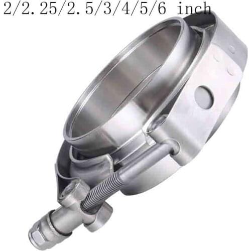 2/2.25/2.5/3/4/5/6 inch Male/Female V-Band Clamp Flange Kit V-band Turbo Exhaust Pipes Car Accessories