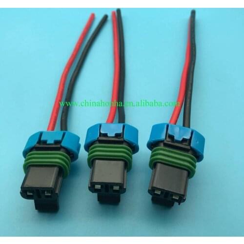 15300027 2 pin/ways sealed female connector wire harness automotive with15cm14AWG wire