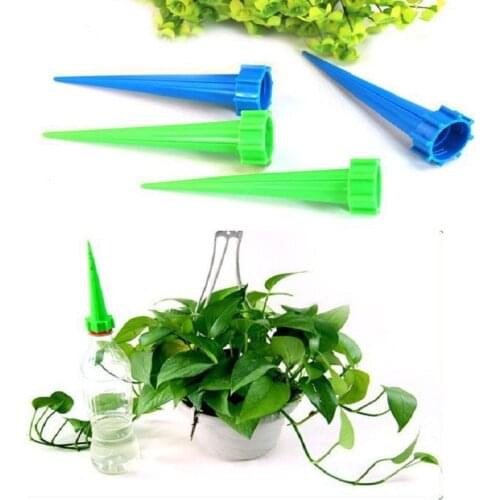 JOYLIVE 4Pcs Irrigation System Garden Cone Watering Spike Plant Flower Waterers Bottle