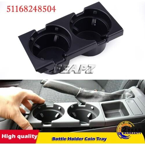 Car Center Console Water Cup Dual Bottle Holder Coin Tray For Bmw 3 Series E46 318I 320I 97-07 51168217953 51168248504