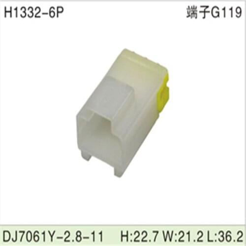 Free shipping 500pcsDJ7061Y-2.8-11 6Pin 2.8mm AMP Car Electrical Wire Connectors for VW,BMW,Audi,Toyota,NISSAN AND other