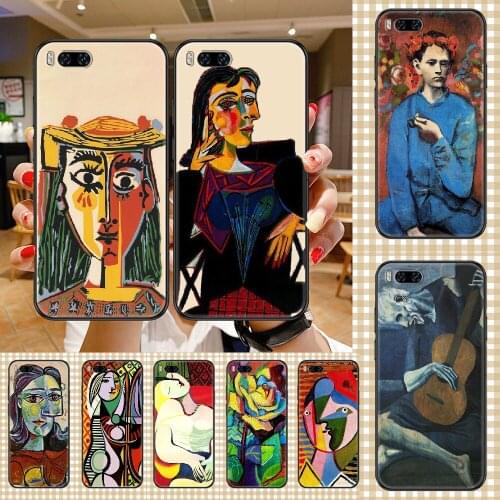 Abstract Art Painting Picasso Phone case For Xiaomi Mi Max Note 3 A2 A3 8 9 9T 10 Lite Pro Ultra black soft Etui fashion prime