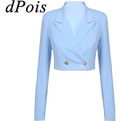 Женские пиджаки с коротким рукавом DPOIS China At AliExpress