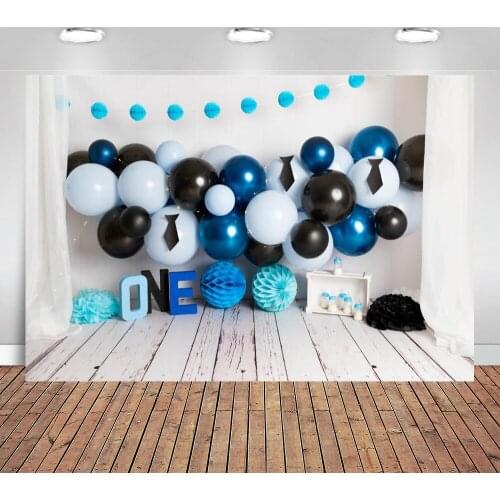 Photography Backdrop 1st Birthday Decor Cake Smash Balloon Boys Photo Background Baby Shower Newborns Kids Studio Photocalls