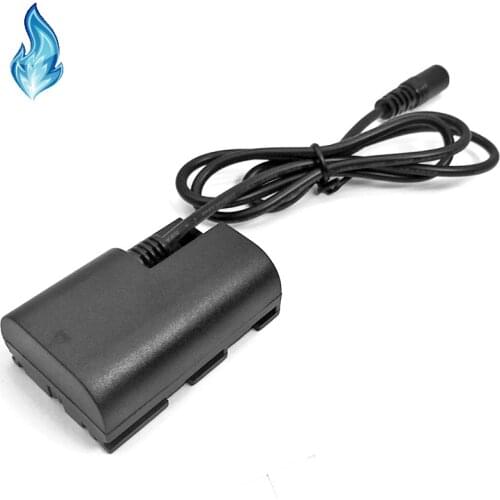 Hot selling DR-E6 DC5521 Female Coupler LP-E6 Fake Battery Connector for Can0n E0S 5D Mark II III 5D2 5D3 6D 7D 60D DSLR Cameras