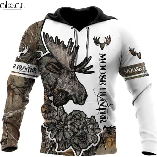 HX Newest Popular Animal Deer Hunting Hoodie Men Women Autumn Hoody 3D Print Fashion Harajuku Casual Tracksuit Drop Shipping
