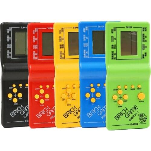 Classic Handheld Game Machine Tetris Game Kids Game Console Toy with Music Playback Retro Children Pleasure Games Player