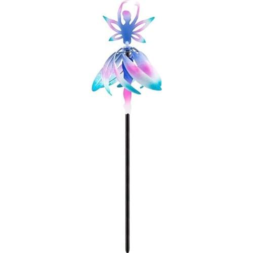 Fairy Ballerina Wind Spinner Windmill Garden Wind Spinner Metal Garden Balcony Patio Decoration Windmill Decoration