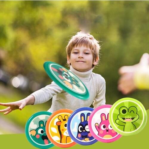 Cartoon Soft Color Flexible Flying Disc Professional Ultimate New Spin In Catching Game