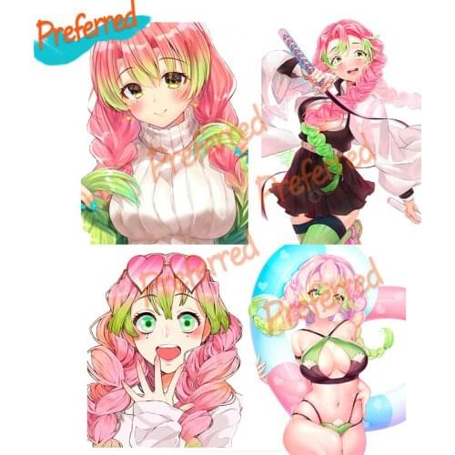 Emon Slayer Mitsuri Decal Motocross Racing Laptop Helmet Trunk Wall Vinyl Car Sticker Die Cutting