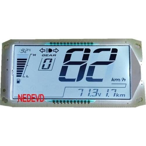 Customize electric vehicle LCD meter 48v-120v Voltmeter speedometer one line fault three files for lead-acid battery