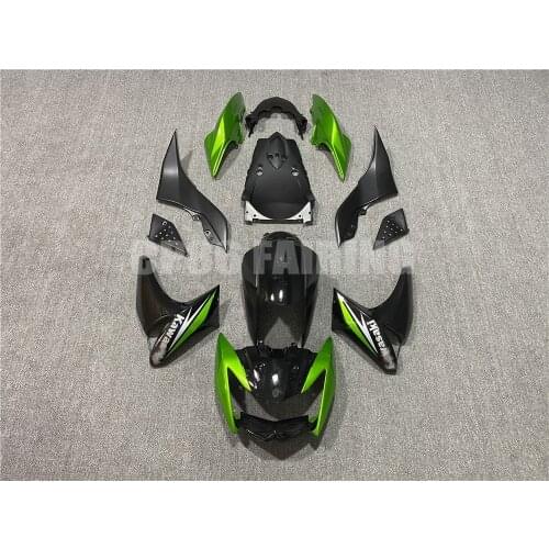 New ABS Motorcycle Whole Fairings Kit Fit For KAWASAKI Z1000 2007 2008 2009 07 08 09 Black And Green Handmade Compression