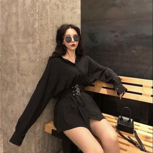 Long Sleeve Dress Women Black SashesElegant Dresses Girls Streetwear Korean Chic Party Dress Summer Dresses for Women Party