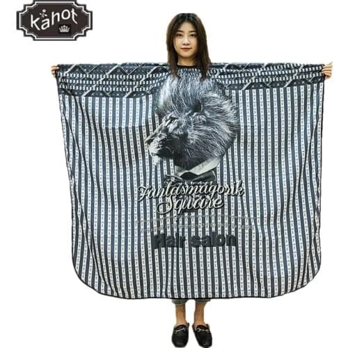 Salon Professional Hair Styling Cape Lion Pattern Hairdresser Hair Cutting Coloring Styling Cape Barber Hairdressing Apron