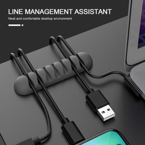 Universal Cable Protector Cable Holder Cover Cable Clips Silicone Cord Organizer Holder For Mouse Headphone Wire Organizer
