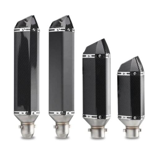 Left Right Universal Motorcycle Exhaust Pipe Muffler Exhaust Carbon Fiber 51mm Escape Moto For Tmax FZ6 Z750 F800GS Z250 R25 MT