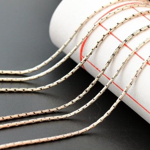 S925 Sterling Silver Jewelry Wholesale Retro Thai Silver Necklace Fine Chain Wild Hypoallergenic Silver Chain Men And Women