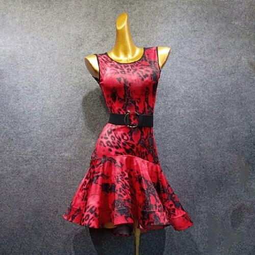 2020 New Sleeveless See Throught Back Design Latin Dance Dress Dancing Performance Women Dress Ballroom Samba Tango BY115