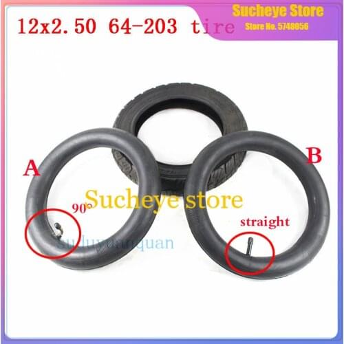 12 inche wheel tires 12x2.50 64-203 tyre inner tube for Mini motorcycle, electric bicycle childrens bicycle 12*2.50 tyre tube