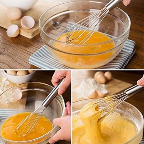 8/10/12inchs Stainless Steel Balloon Wire Whisk Butter Egg Beater Mixer Kitchen Baking Utensil Soap Making Supplies Tool 3Pcs