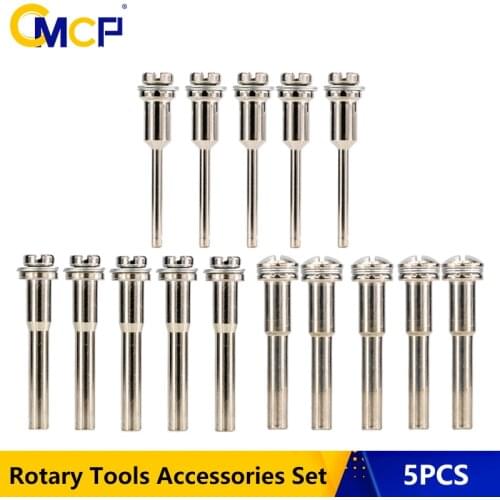 5pcs 3.175mm/6mm Shank Polishing Wheel Mandrels For Dremel Rotary Tool Screw Mandrel Shank Cut-Off Wheel Holder Extension Rod