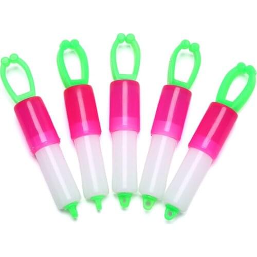 5Pcs*Night Fishing Rod Waterproof Lightstick Fishing Sinker Float Dark Glow Stick Night Float Rod Light Fishing Lure Bait