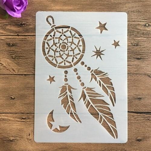 A4 size Wind chimes Wall Painting Stencils Stamp Scrapbook Album Decorative Embossing Craft Paper stencils for diy scrapbooking