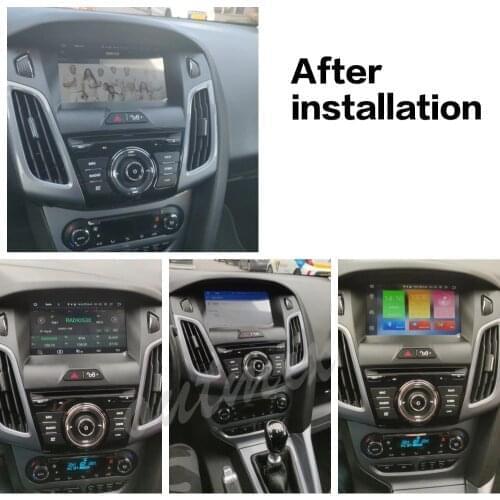Android 10 Car Radio For Ford Focus 2012 2013 2014 2015 2016 2017 2018 GPS Navigation 2 Din Bluetooth Player Dashboard