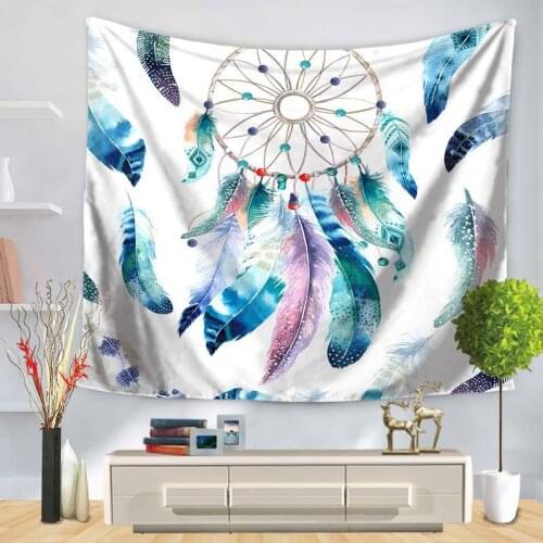 Bohemian Fawn Dream catcher Printed Tapestry Wall hanging Curtains valance Background cloth Beach towel Carpet tablecloth 2Sizes