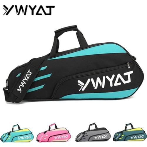 Large Badminton Bag High Quality Lightweight Waterproof Padded Handbag Tennis Racket Outdoor Training Shoulder Bag -40