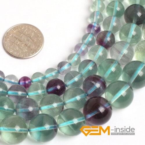AAA Grade Rainbow Fluorite Stone Beads Natural Stone Beads DIY Loose Beads For Jewelry Making Strand 15 " Wholesale