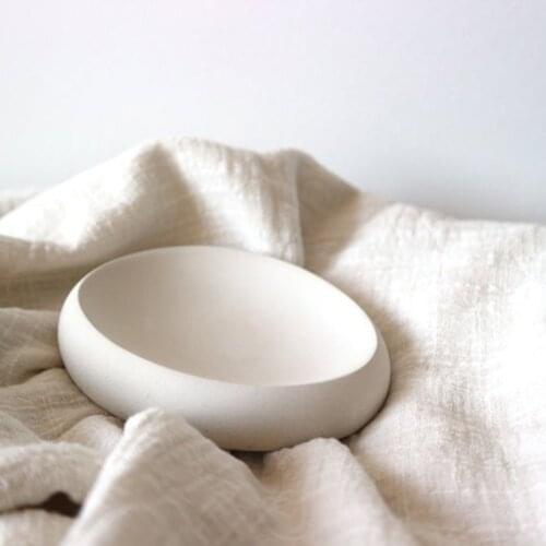 Cement soap holder silicone mold Soap tray molds for concrete bathroom supplies Cobblestone shape design plate mold