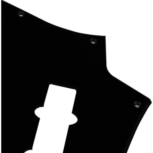 Black ABS Pickguard 1 Ply 10 Hole For Jazz J Bass Guitar Accessories Parts NEW