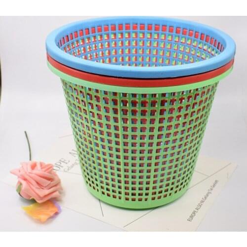 Trash Creative home kitchen trash toilet toilet paper basket coverless round big bucket