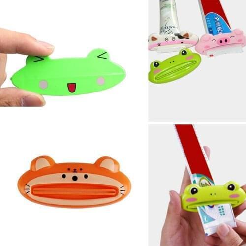 1Pc Cartoon Animal Toothpaste Dispenser Toothpaste Squeeze Lips for Extruding Toothpaste Clip Bathroom Products