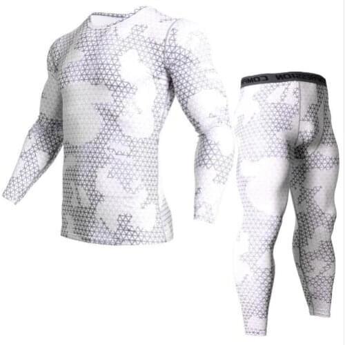 Mens Camouflage Sportswear Kids compression suit Rasgh gard Tights T-Shirt Leggings gym shirt man Fitness Tracksuit