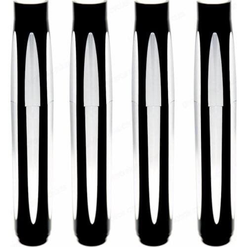 New Shallow Cut Black Pushrod Tube Covers Lower For Harley Touring Street Glide Dyna Softail Breakout 99-15 16 17 Twin Cam