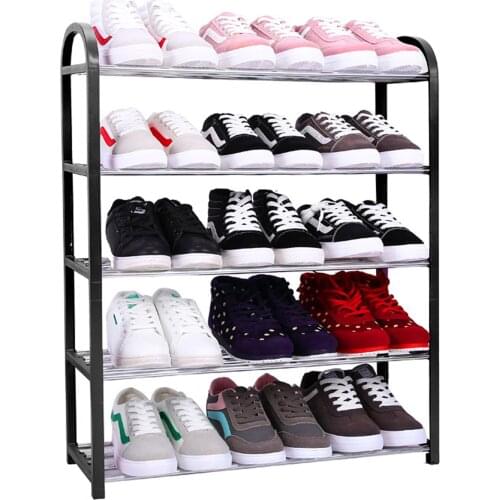 Shoe Rack Aluminum Metal Standing Shoe Rack DIY Shoes Storage Shelf Home Organizer Accessories Shoe Rack