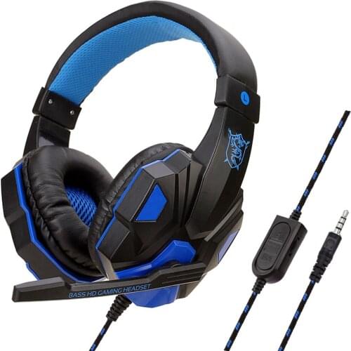 3.5mm Wired Gaming Headphone Stereo Noise Isolating Headset With Microphone for PS4 Xbox iPad PC Smart Phone