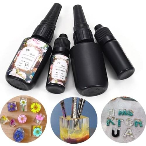 10/25g Transparent UV Resin Hard Glue Soft Glue Non-toxic Quick-drying Solar Solidify for DIY Silicone Epoxy Mold Jewelry Making
