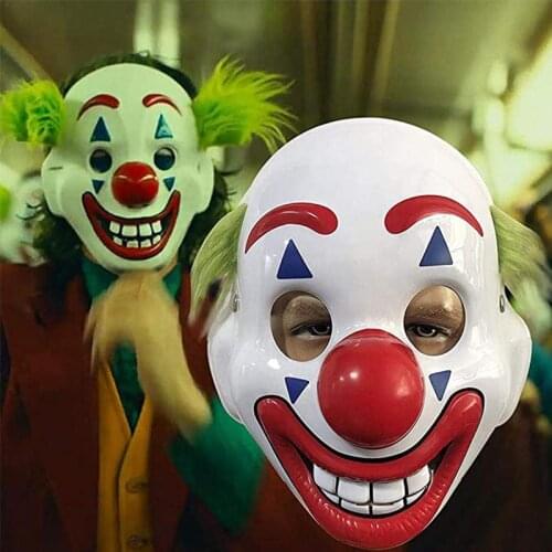 Clwon Joker Joaquin Phoenix Mask Cosplay Props PVC Halloween Masks The Joker Arthur Fleck Party Christmas Costume Accessories