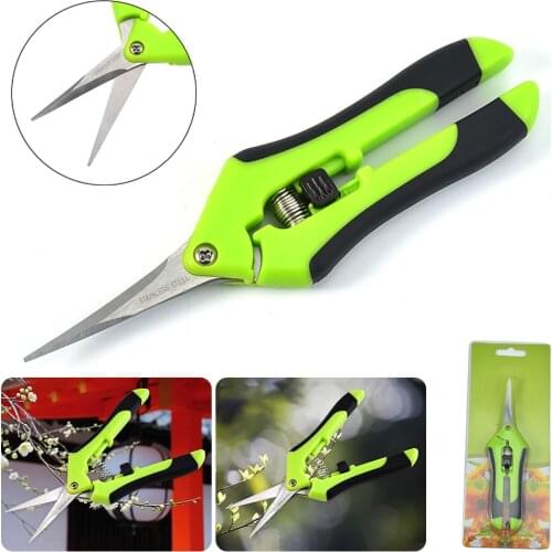 Garden Pruning Shears Stainless Steel Pruning Tools Hand Pruner Cutter Grape Fruit Picking Weed Household Potted Branches Pruner