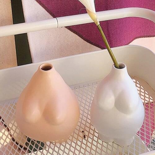 Nordic Body Art Vases Ceramic Vase Sculpture Ornaments Flower Pot Living Room Flower Arrangement Home Decoration Accessories